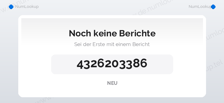 Nummerinformation för +4326203386