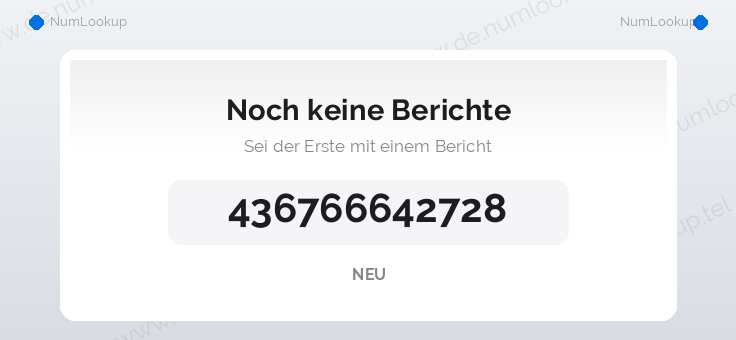 Nummerinformation för +436766642728