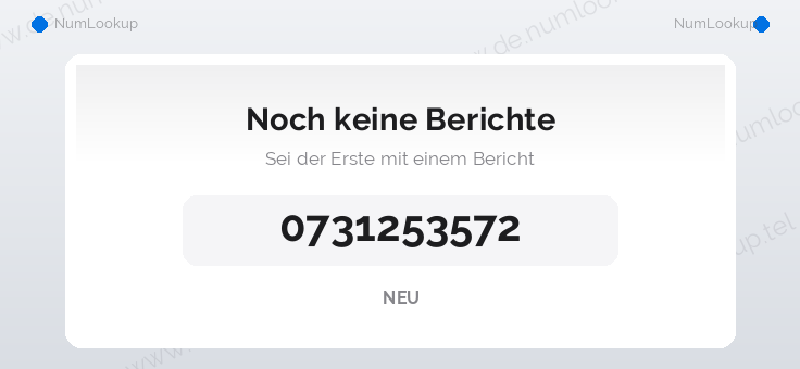 Nummerinformation för 0731253572