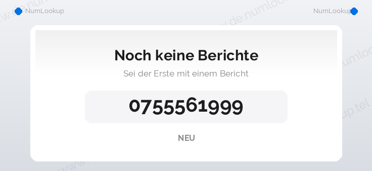 Nummerninformation für 0755561999
