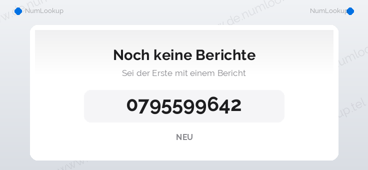 Nummerninformation für 0795599642