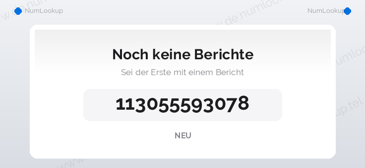 Nummerninformation für 113055593078