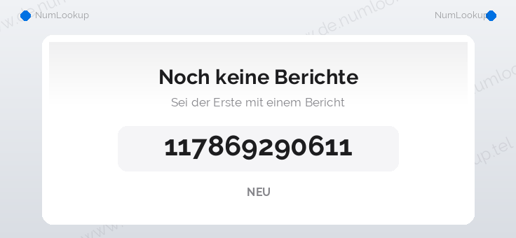 Nummerninformation für 117869290611