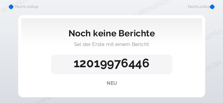 Nummerninformation für 12019976446