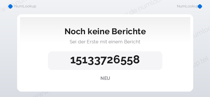 Nummerninformation für 15133726558