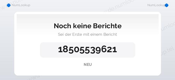 Nummerninformation für 18505539621