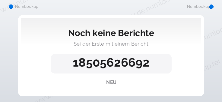 Nummerninformation für 18505626692