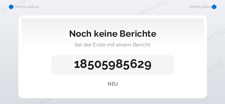 Nummerninformation für 18505985629