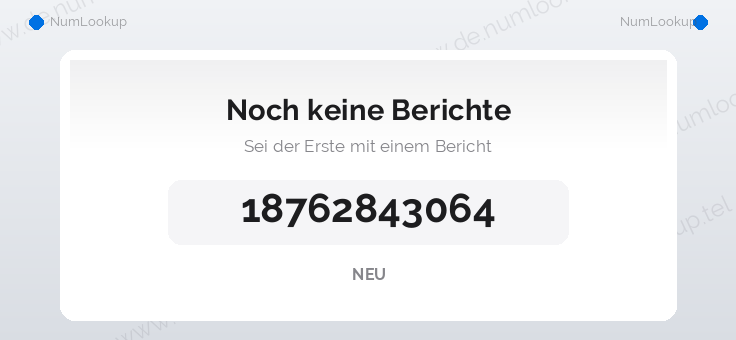 Nummerninformation für 18762843064