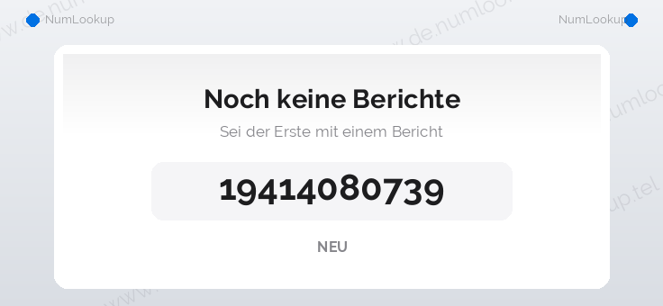 Nummerninformation für 19414080739