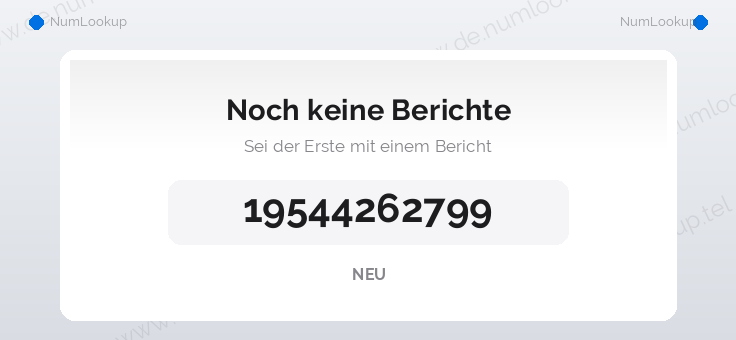 Nummerninformation für 19544262799