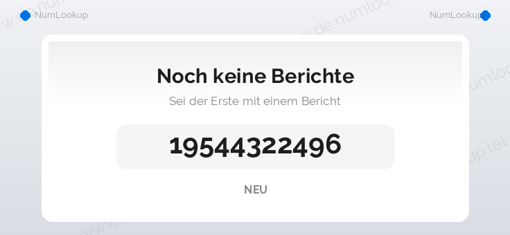 Nummerninformation für 19544322496