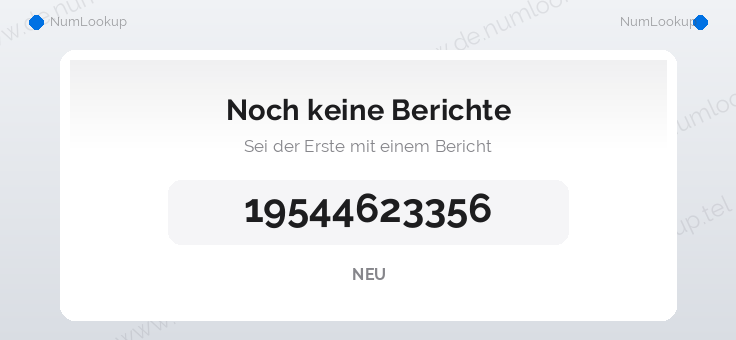 Nummerninformation für 19544623356