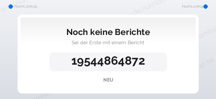 Nummerninformation für 19544864872