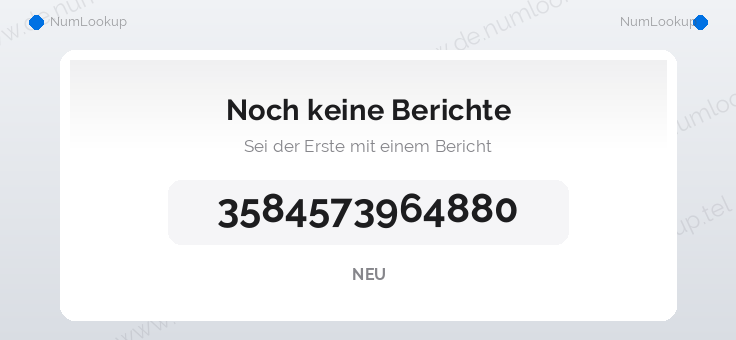 Nummerninformation für 3584573964880