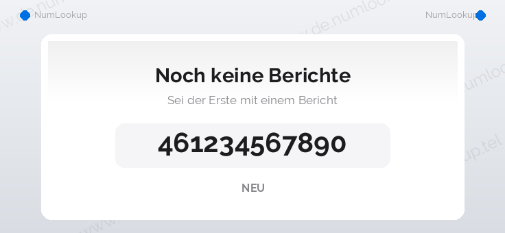 Nummerninformation für +461234567890