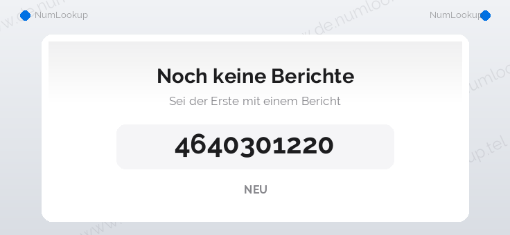 Nummerinformation för 4640301220