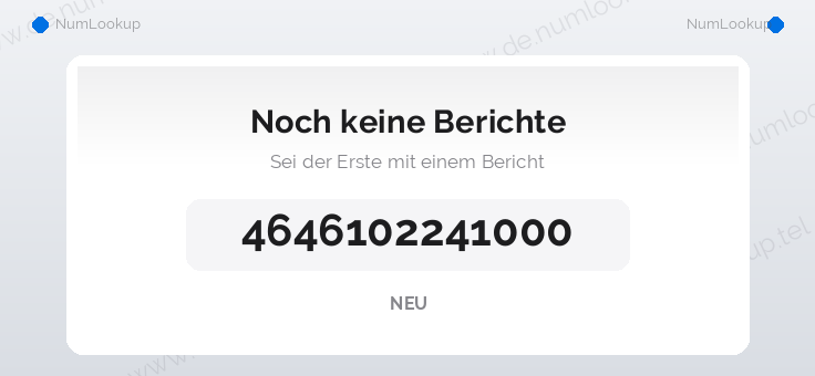 Nummerninformation für +4646102241000