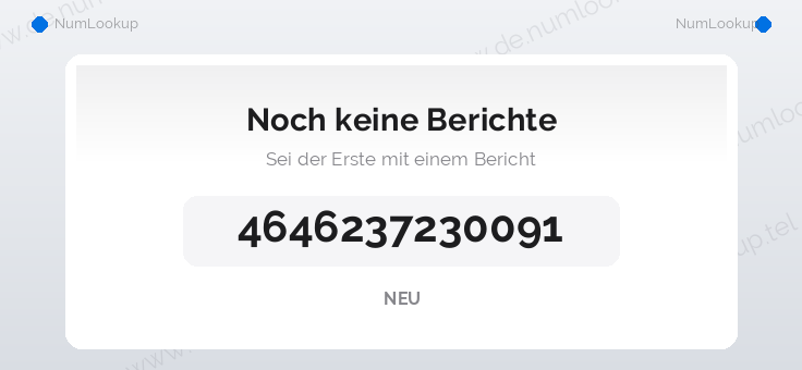 Nummerninformation für +4646237230091