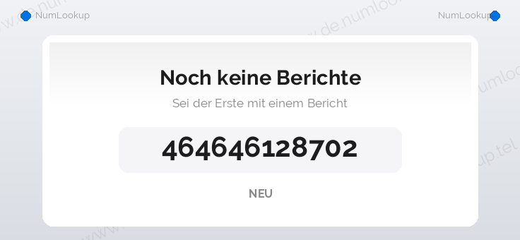 Nummerninformation für +464646128702