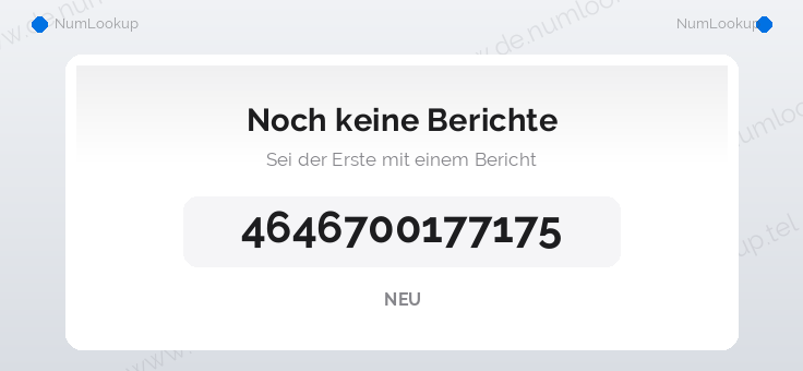 Nummerninformation für +4646700177175