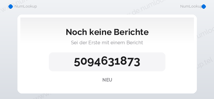Nummerninformation für 5094631873